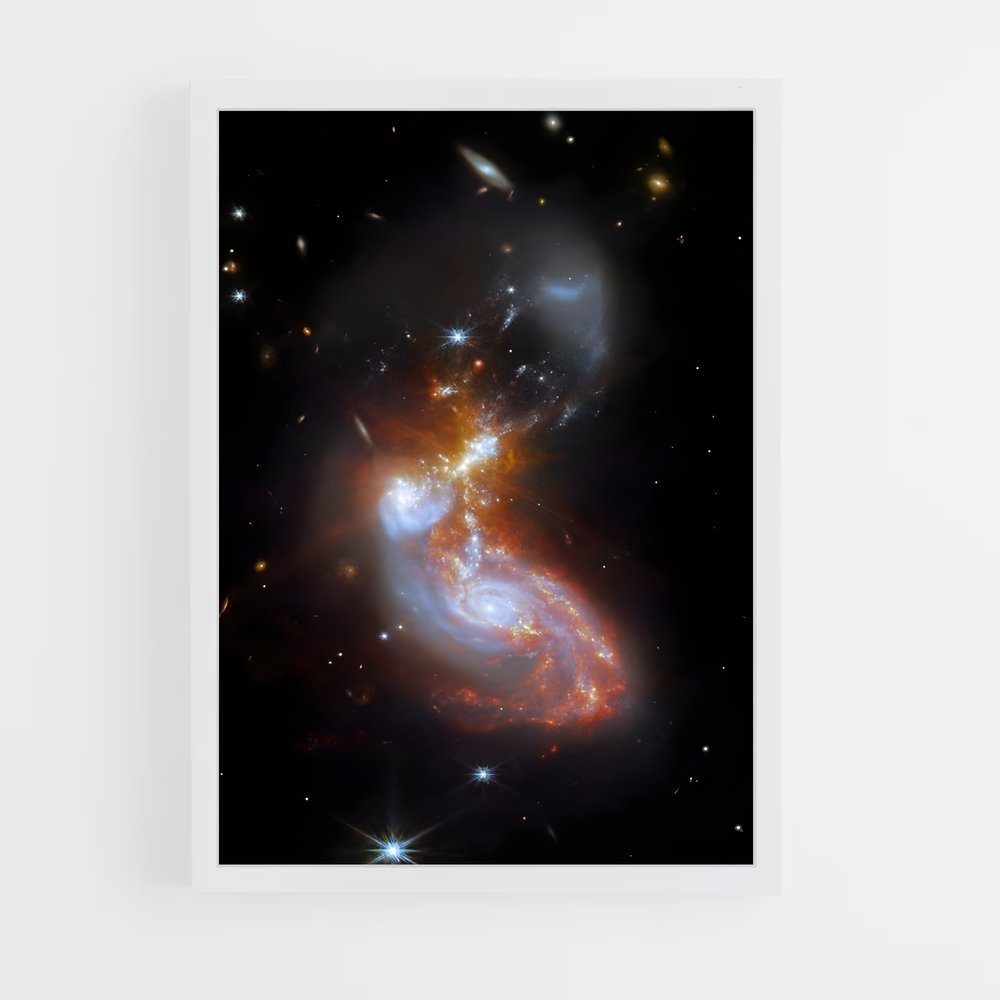 Poster Galaxie Éclatante – affiche Astronomie (vue 3)